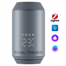 Термостат радиаторный электронный Royal Thermo Smart Heat, серебристый