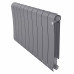 Биметаллический радиатор Royal Thermo Infinity 500 х 10 секций с боковым подключением цвет серебристый 