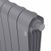 Биметаллический радиатор Royal Thermo Infinity 500 х 10 секций с нижним правым подключением, цвет серебристый 