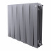 Биметаллический радиатор Royal Thermo PianoForte 500 х 8 секций с боковым подключением цвет серебристый