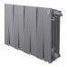 Биметаллический радиатор Royal Thermo PianoForte 300 х 10 секций с нижним правым подключением, цвет серебристый
