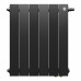 Биметаллический радиатор Royal Thermo PianoForte 500 х 4 секции с нижним правым подключением, цвет чёрный