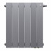 Биметаллический радиатор Royal Thermo PianoForte 500 х 10 секций с нижним правым подключением, цвет серебристый